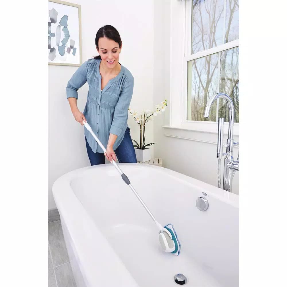 BLACK+DECKER Scumbuster Pro Rechargeable Powered Scrubber with Telescoping Extension Pole