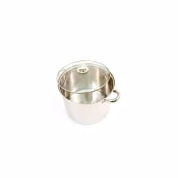 ExcelSteel 12 qt. Stainless Steel Stock Pot with Tempered Glass Lid thumbnail 2