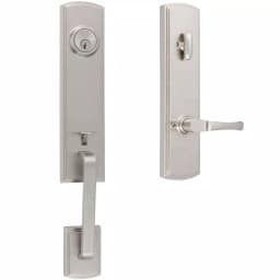 Delaney Italian Collection Briona Satin Nickel Dummy Handleset with Artino Interior Left-Hand thumbnail 1