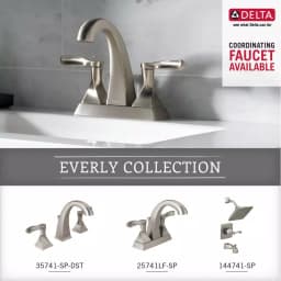 Delta Everly Single Towel and Robe Hook in Brushed Nickel thumbnail 6