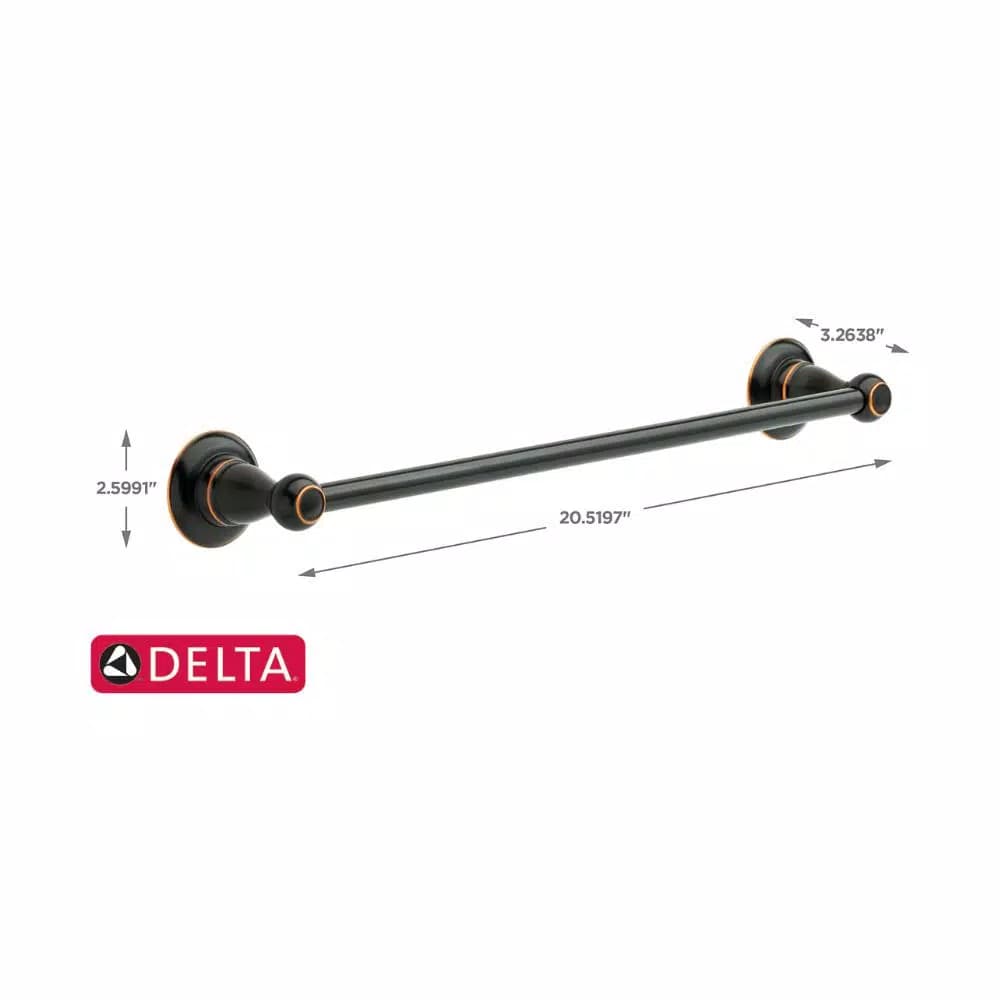 Delta Porter 18 in. Towel Bar, Oil Rubbed Bronze
