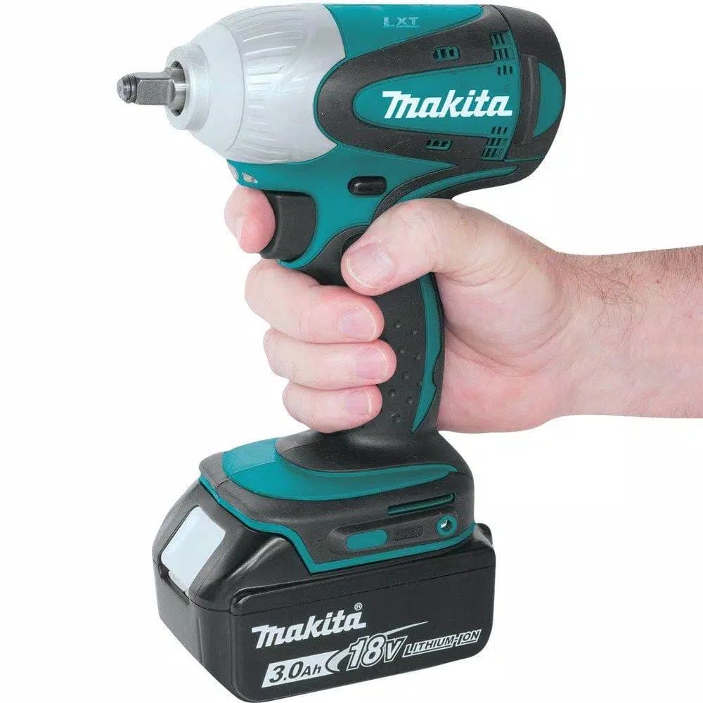 Makita 18V LXT Cordless 3/8 in. Square Drive Impact Wrench Kit with (2) 3.0Ah Batteries, Charger, and Bag