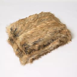 Best Home Fashion Amber Fox Faux Fur Throw Blanket, 58 in. x 60 in. thumbnail 1