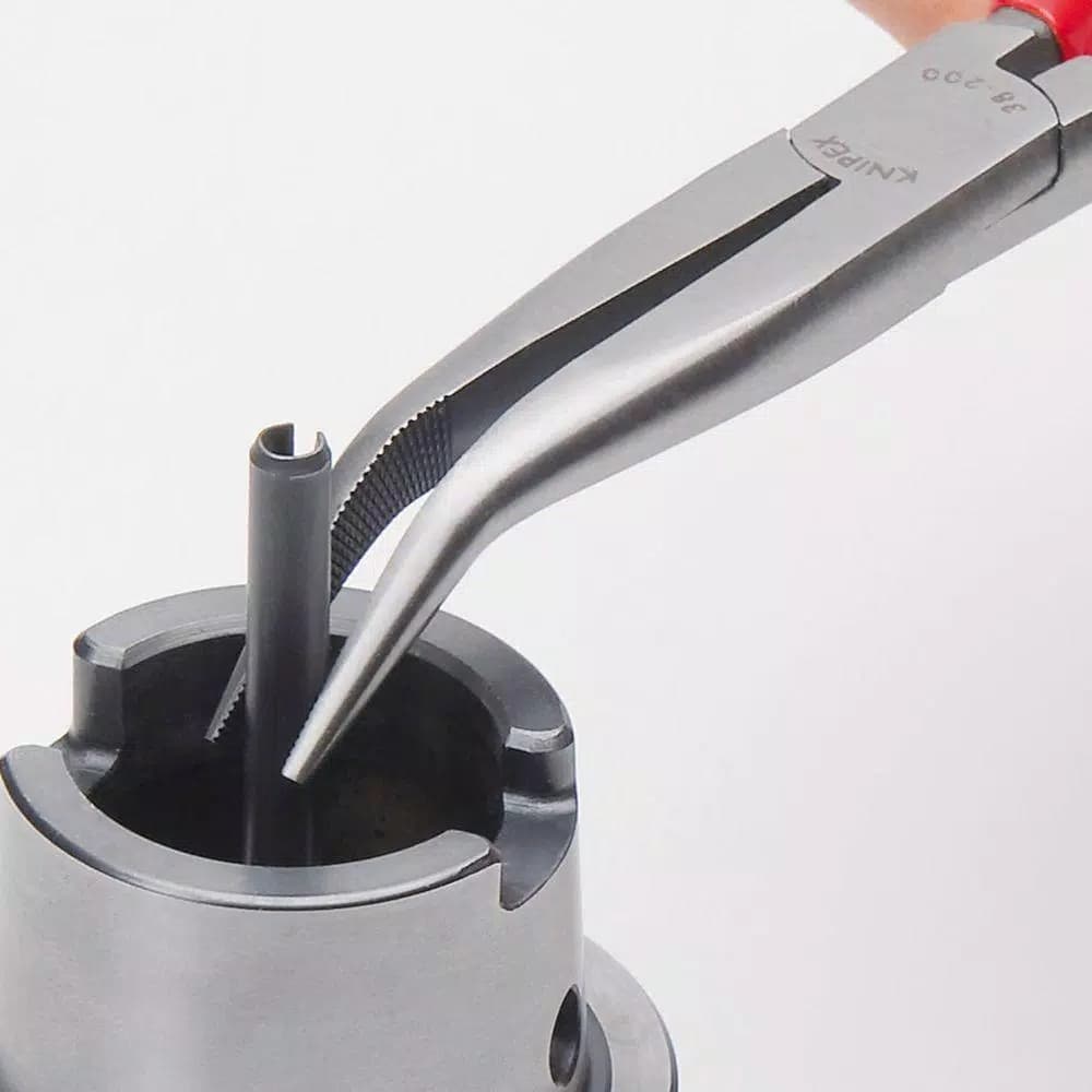 KNIPEX 8 in. Angled Long Nose Pliers with 40° Bent Nose