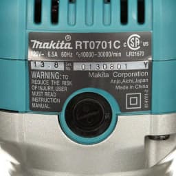 Makita 6.5 Amp 1-1/4 HP Corded Variable Speed Compact Router Kit with 3 Bases thumbnail 6