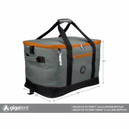 GigaTent Bushwick Collapsible Soft Cooler with Bottle Opener, 48 Can Capacity, Orange thumbnail 3