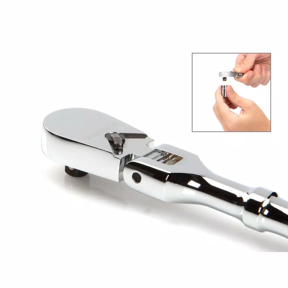 TEKTON 1/4 in. Drive x 6 in. Flex Ratchet with 90-Tooth Gear
