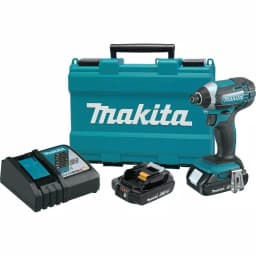 Makita 18V LXT Cordless 1/4 in. Compact Impact Driver Kit with Two 2.0 Ah Batteries, Rapid Charger, and Hard Case thumbnail 1