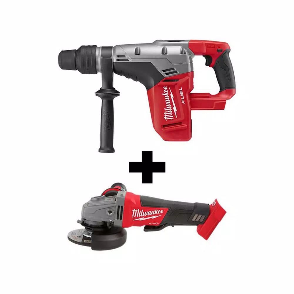 Milwaukee M18 FUEL 1-9/16 in. SDS-Max Rotary Hammer & M18 FUEL Grinder Combo Kit