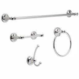 Delta Silverton 4-Piece Polished Chrome Bath Hardware Set thumbnail 1