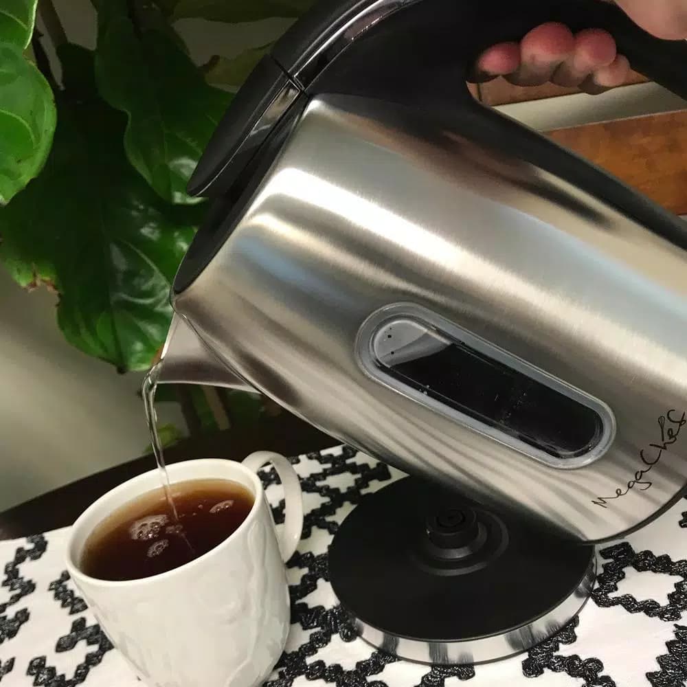 MegaChef Mega Chef 5-Cup Stainless Steel Electric Tea Kettle, 1.2L