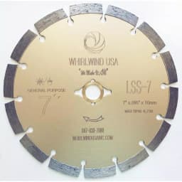 Whirlwind USA 7 in. Segmented Diamond Blade for Concrete, Stone, Brick, and Masonry thumbnail 1