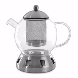 BergHOFF Essentials Dorado 4-Piece Glass Teapot Set with Warmer, 44 oz. 5.5-Cup Capacity thumbnail 1