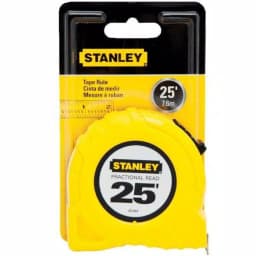 Stanley 25 ft. x 1 in. Fractional Read Scale Tape Measure with High-Impact ABS Case thumbnail 2