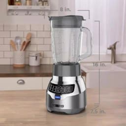BLACK+DECKER PowerCrush 48 oz. Digital Blender with Quiet Technology, 900W, Silver thumbnail 10