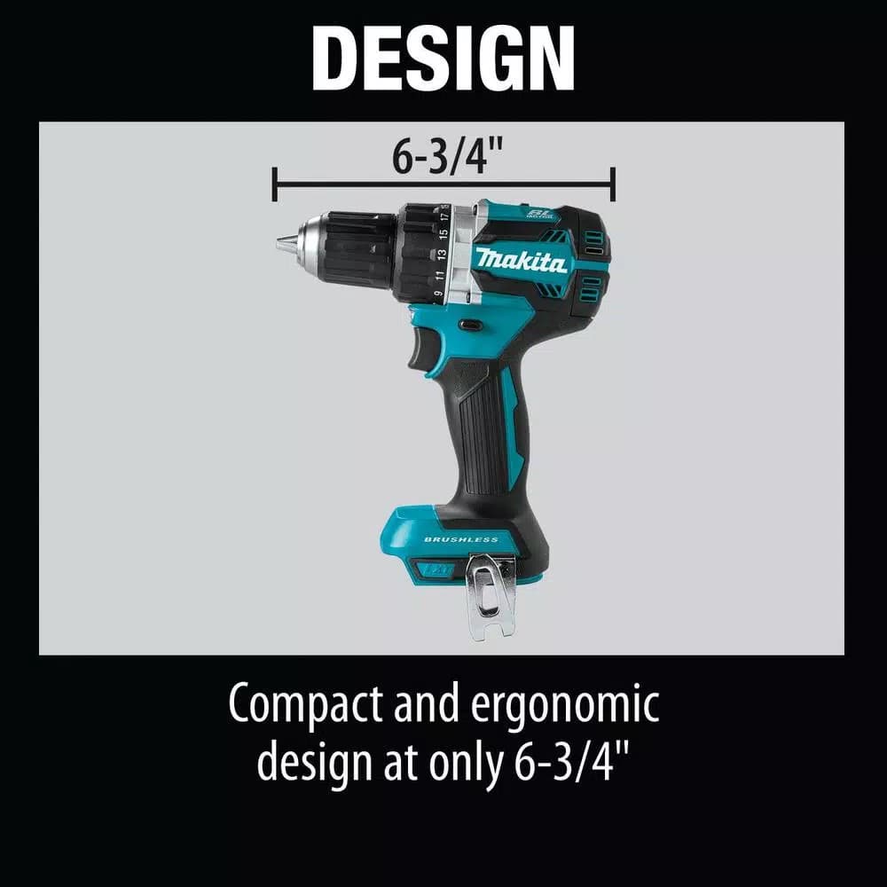 Makita 18V LXT Brushless Cordless 1/2 in. Driver-Drill (Tool Only)