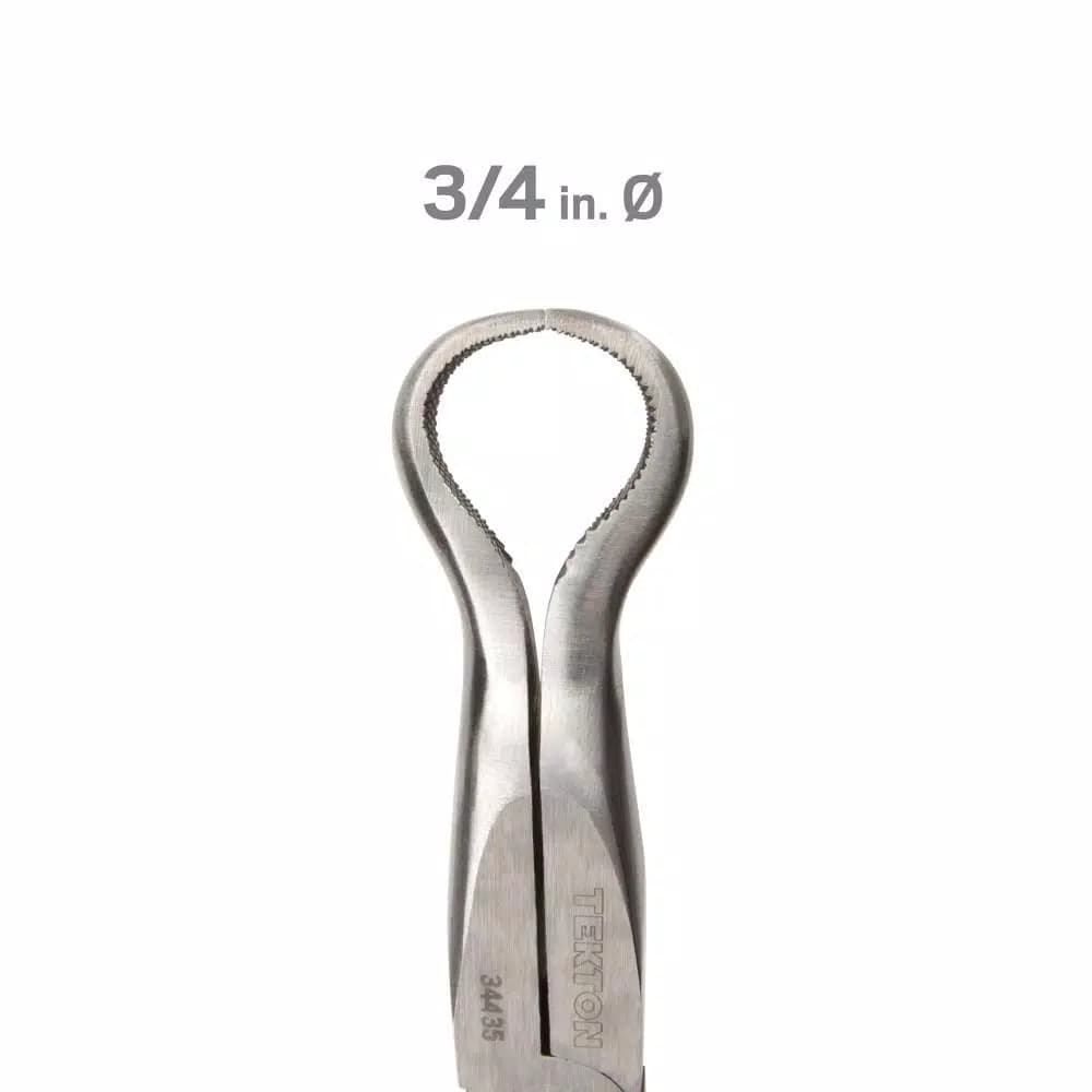 TEKTON 10-1/2 in. Long Reach Hose Ring Pliers with Crosscut Teeth