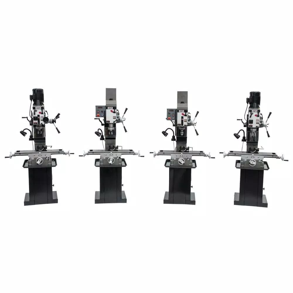 JET JMD-45VSPF Variable Speed Square Column Geared Head Mill/Drill Press with Power Downfeed