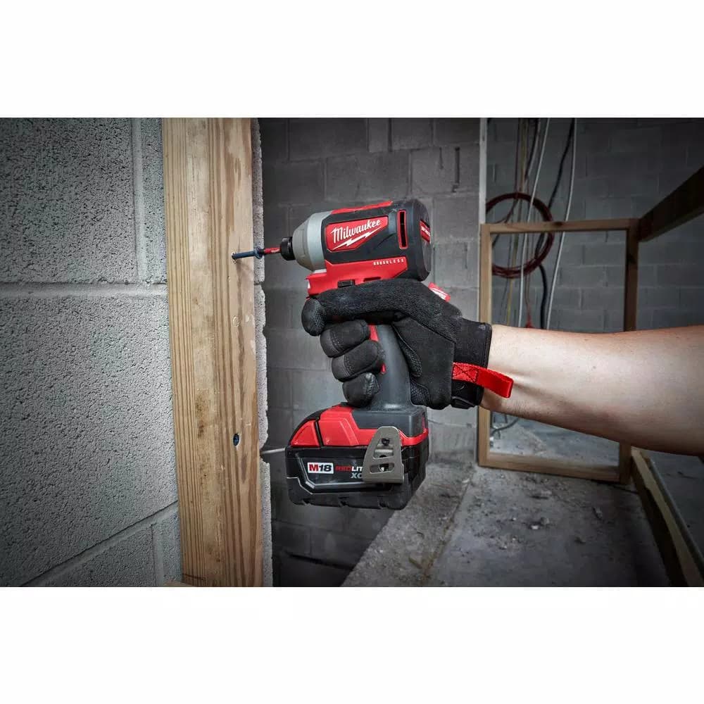 Milwaukee M18 18V Brushless Cordless 1/4 in. Hex Impact Driver, 3-Speed (Tool Only)