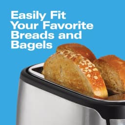 Hamilton Beach 4-Slice Long Slot Toaster with Keep Warm Setting, Black thumbnail 6