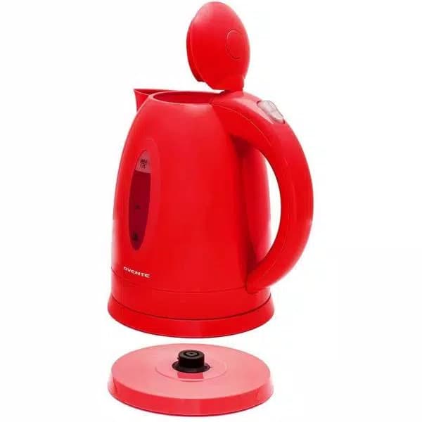 Ovente KP72R 1.7L Electric Kettle, 1100W Fast Boiling Water Kettle with Auto Shut-Off, Red