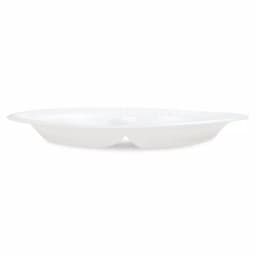 DART Concorde 10.25 in. White 3-Compartment Foam Plastic Plates, 500 Count Case thumbnail 3