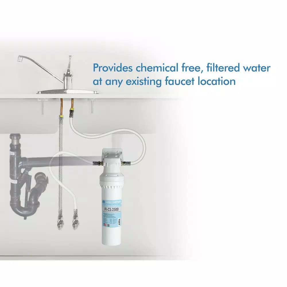 APEC Water Systems CS-Series CS-2500 Under-Counter Water Filtration System, High Capacity Easy Install
