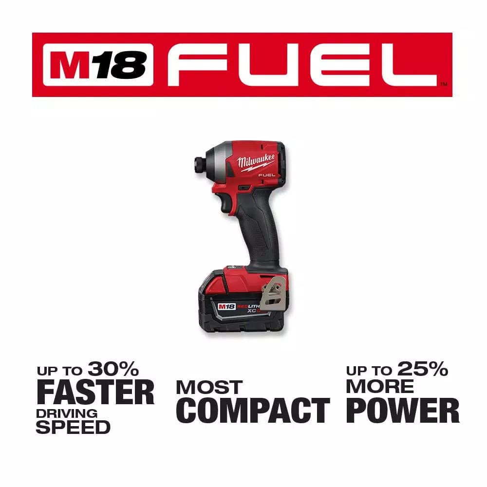 Milwaukee M18 FUEL 18V Brushless Hammer Drill, Impact Driver & Blower Combo Kit