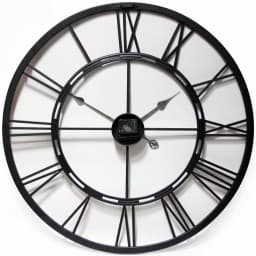 Infinity Instruments Metal Fusion 28 in. Round Metal Wall Clock - Black thumbnail 2