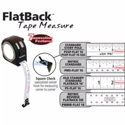 Fastcap ProCarpenter 16 ft. Flat Back Measuring Tape - Old Standby Blade thumbnail 2