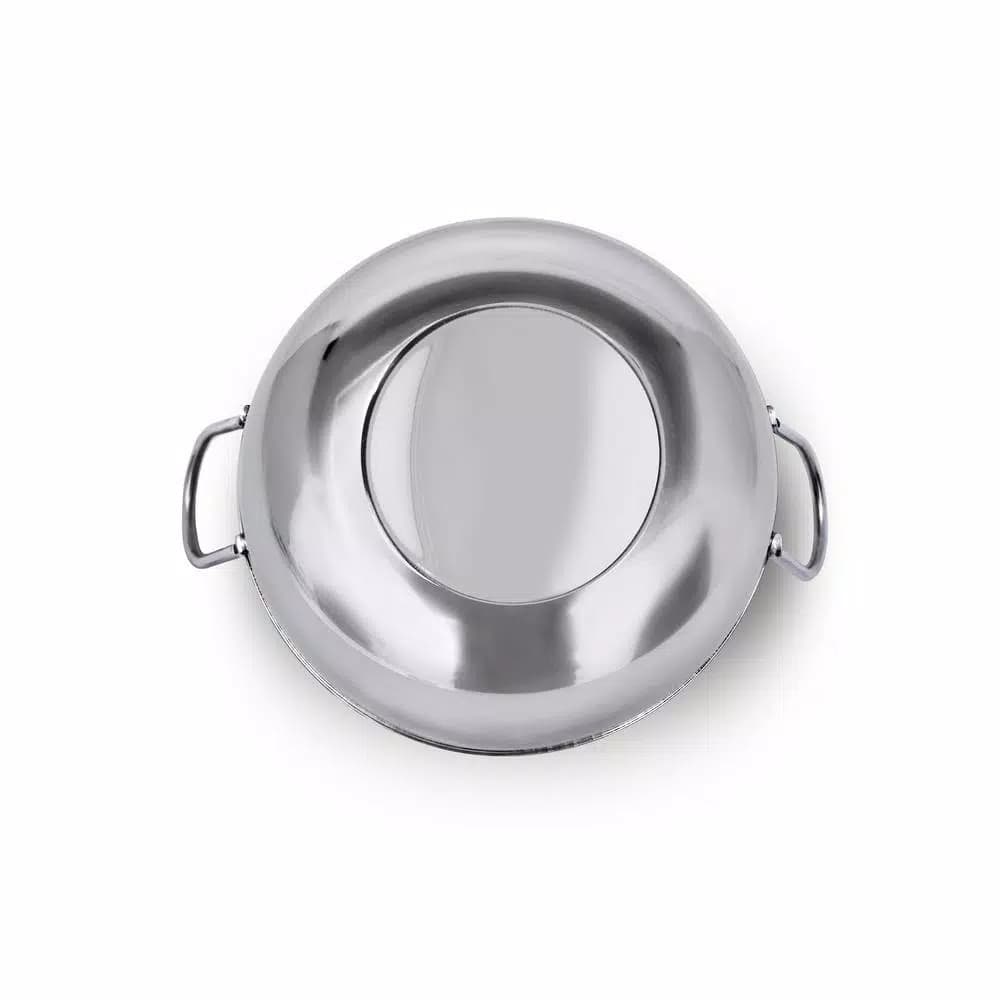 Unbranded 1.25 Qt. Stainless Steel Balti Pan, 7 in. Diameter