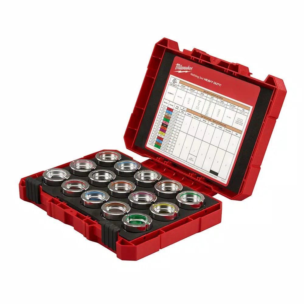 Milwaukee M18 FORCE LOGIC 600 MCM Copper U-Style Die Kit, #8 - 600 MCM