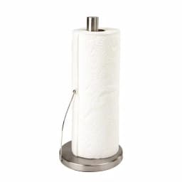 Mind Reader Stainless Steel Free Standing Paper Towel Holder - Heavy Base Silver thumbnail 4
