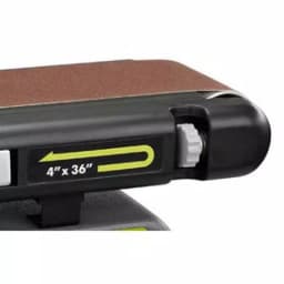 RYOBI 4 in. x 36 in. Belt and 6 in. Disc Sander, 120 V thumbnail 4