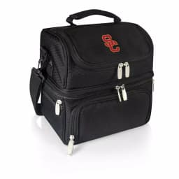 ONIVA Pranzo USC Trojans Black Insulated Lunch Bag with Cutlery Set thumbnail 1