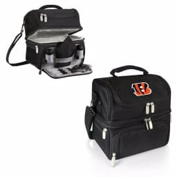 ONIVA Pranzo Cincinnati Bengals Black Insulated Lunch Bag with Cutlery Set thumbnail 2