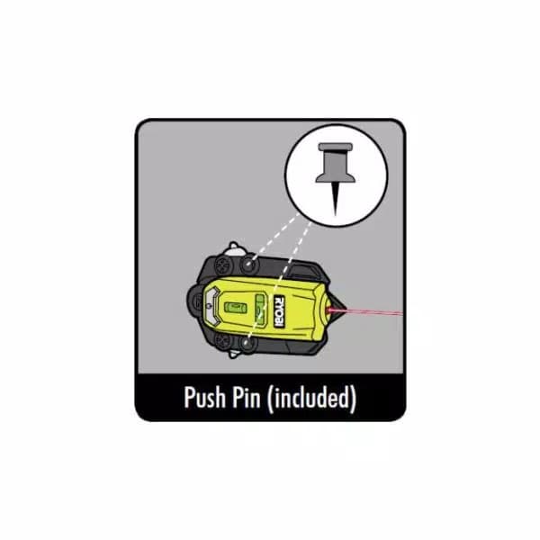 RYOBI Multi Surface Laser Level with 20 ft. Range and 90° Protractor