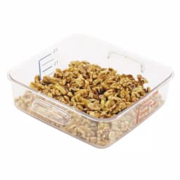Rubbermaid Commercial Products Rubbermaid Commercial 2 Qt. Clear Space Saving Square Food Storage Container thumbnail 1