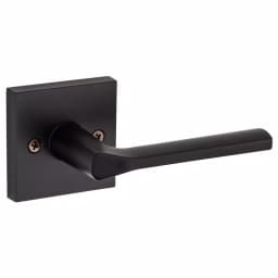 Kwikset Lisbon Square Matte Black Interior Passage Door Lever thumbnail 4