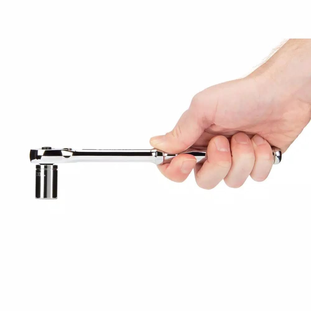 Tekton 3/8 in. Drive x 8 in. Quick-Release Ratchet, 90-Tooth Ultra-Compact Design