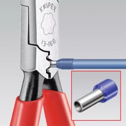 KNIPEX 6-1/4 in. Electrician's Metric Wire Pliers thumbnail 7