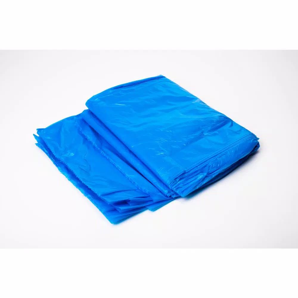 Unbranded 45 Gallon Blue Recycling Trash Bags, 0.95 Mil Thickness, 100-Count
