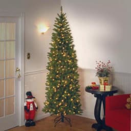 National Tree Company 7.5 ft. PowerConnect Kingswood Fir Slim Artificial Christmas Tree with Dual Color LED Lights thumbnail 3