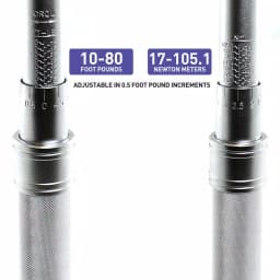 Capri Tools 3/8 in. Drive Industrial Torque Wrench, 15-75 ft. lbs. Range, All-Steel Construction thumbnail 6