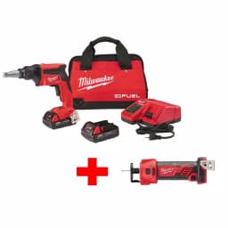 Milwaukee M18 FUEL 18V Brushless Drywall Screw Gun & Cutout Tool Combo Kit thumbnail 1