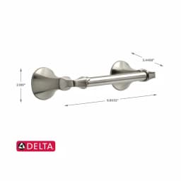 Delta Mandara Double Post Toilet Paper Holder, Brushed Nickel thumbnail 7