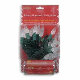 Brite Star 35-Light Warm White C6 LED Battery-Operated String Lights (Set of 2) thumbnail 2