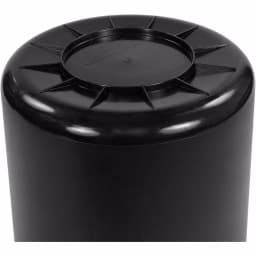 Carlisle Bronco 55 Gallon Black Round Heavy Duty Trash Can (2-Pack) thumbnail 2