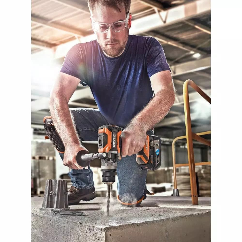 RIDGID 18V OCTANE Brushless Cordless 2-Tool Combo Kit with Hammer Drill & Impact Driver