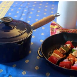 Chasseur 2.5 qt. Enameled Cast Iron Sauce Pan with Lid, Red thumbnail 5